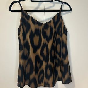 Le Château Leopard Print Tank Top Size S